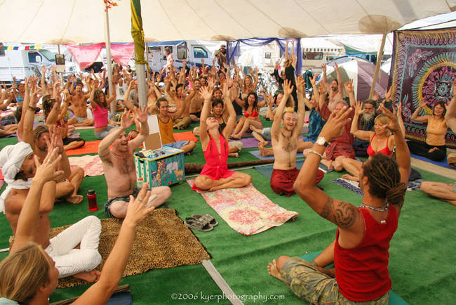 Do yoga with people who probably haven't showered in a LONG time.