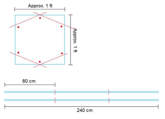 Here are the schematics drawn up for the tree that are pretty straightforward (making this tree all the more appealing)