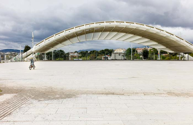 The decaying leftovers from the Summer 2004 Olympics in Athens, Greece.