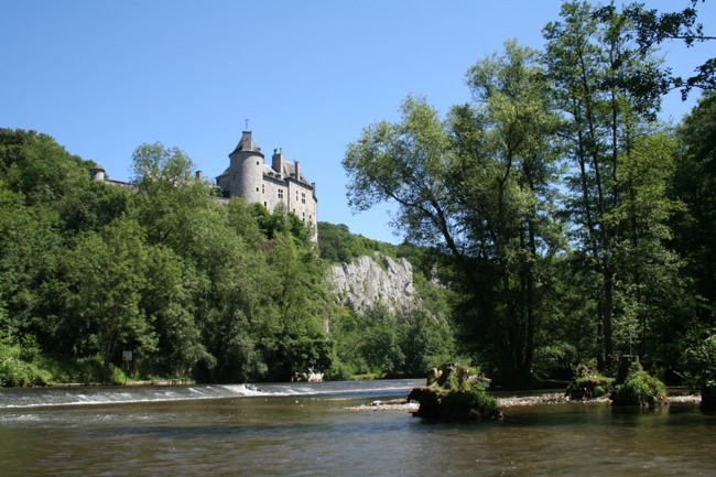 8.) Château de Walzin, Belgium. The Walzin has fast running water on three sides, making it an easy place to defend.