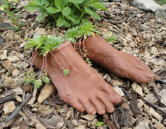 21.) Concrete Planter Feet - $30