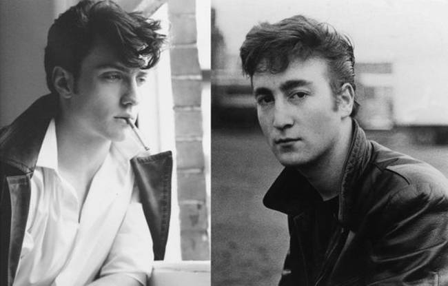 Aaron Taylor-Johnson as John Lennon in <em>Nowhere Boy</em>