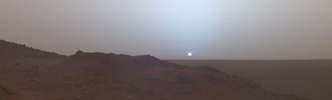 Sunset on Mars.