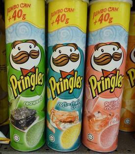 17.) Seaweed, Soft-shell Crab, and Grilled Shrimp Flavored Pringles.