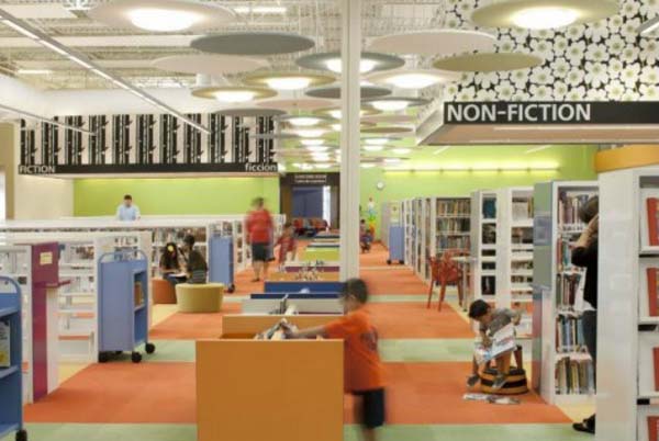 In McAllen, Texas, the remains of a Walmart was converted into a public library.