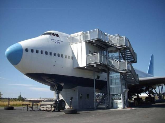 14.) Jumbo Jet Hostel in Stockholm, Sweden