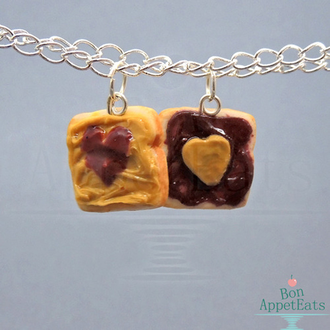 PB & J necklace.