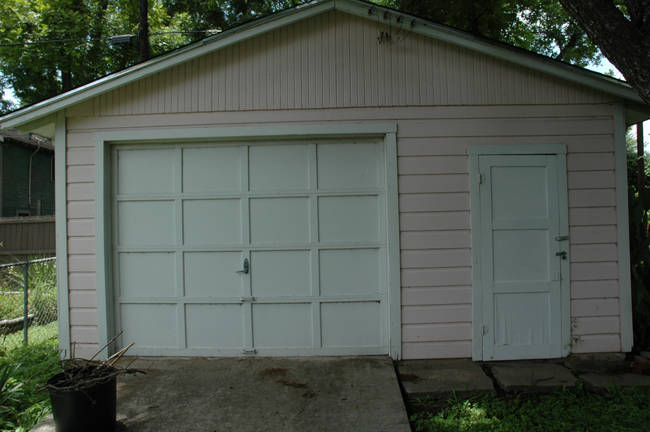 The garage before any of the conversion went down.