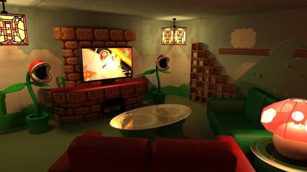 For all of you Nintendo fans out there, a Mario themed theater.