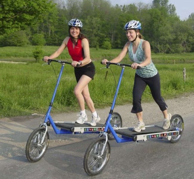 21.) Treadmill Bike - I'm all for getting rid of a bike's pedals, but bring back the pegs!