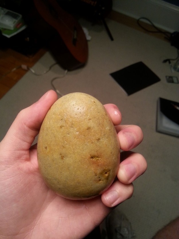 3.) I would try to eat that, but it’s actually a rock not a potato.