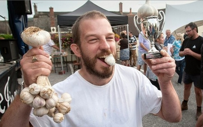 2.) Garlic Eating Contest.