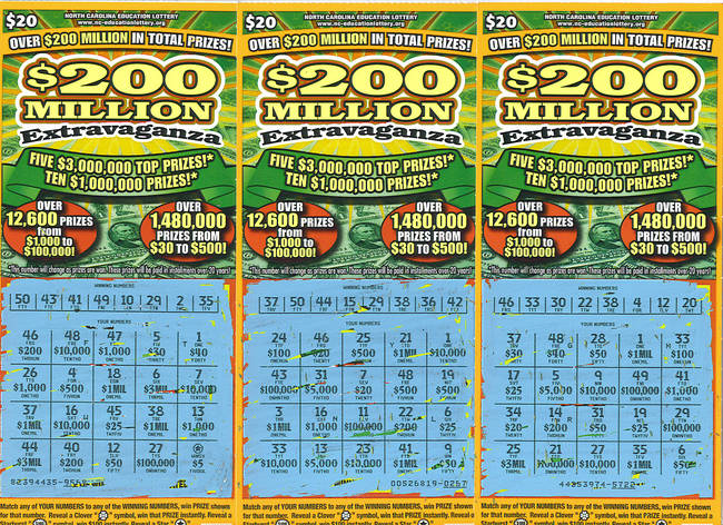 Lottery Scratch-Offs.