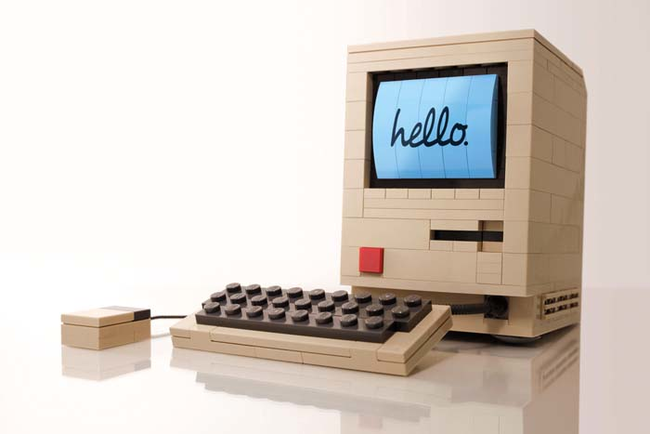 25.) Lego style old Macintosh computer.