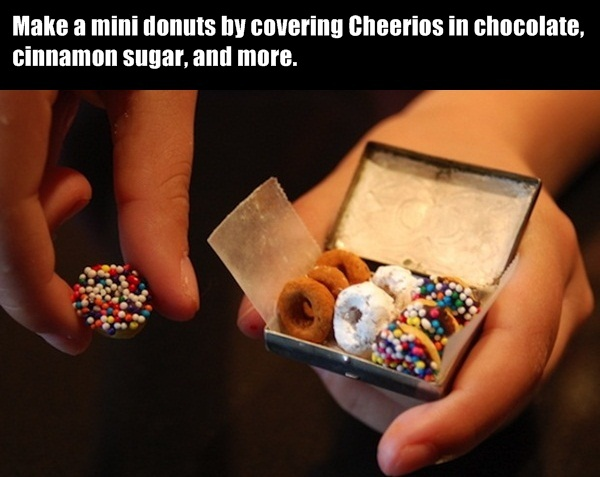 12.) Tiny, crunchy donuts.
