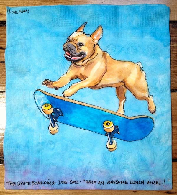 "Skateboarding Dog"