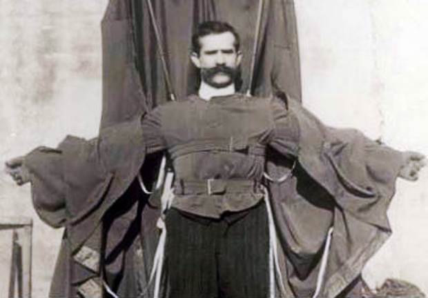 19. Failed Overcoat Parachute - Franz Reichelt died when he tested his invention by jumping off of the Eiffel Tower. Needless to say, the overcoat parachute never caught on.