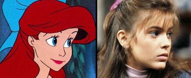 8.) Ariel from The Little Mermaid was based on Alyssa Milano.