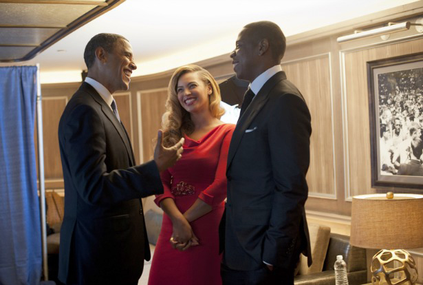 21. Barack Obama and Beyconcé and Jay Z.