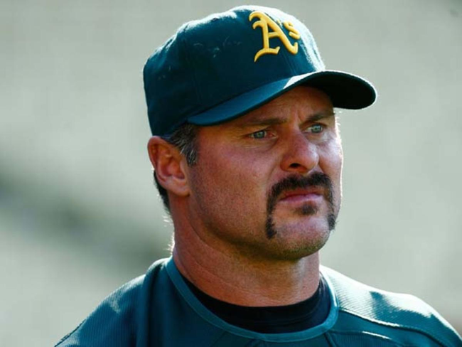 9.) The Big Man Jason Giambi had an unusual quirk. Whenever he found himself mired in a hitting slump, he would break out his lucky gold thong. This man with a fu manchu mustache would wear a gold sparkly thong to help him break out of slump.