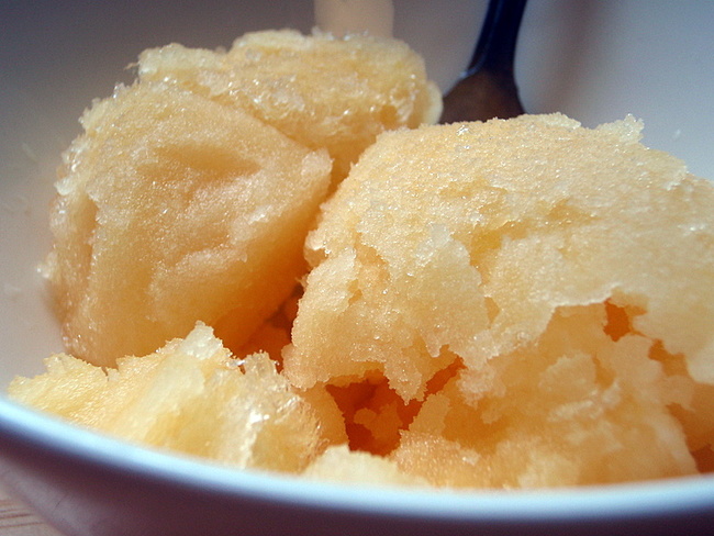 24. Soda Pop Sorbet: soda + sweetened milk. Mix together, then freeze.