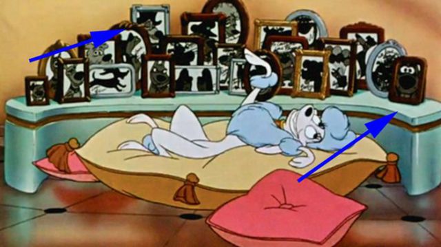 Oliver & Company - Ratigan, from The Great Mouse Detective, and Scooby Doo are hidden among the photos in the “Perfect Isn’t Easy” scene.