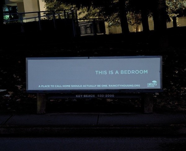 “We included our contact info on the benches, as every week we get emails and phone calls, even from iPhones, from people looking for housing.”