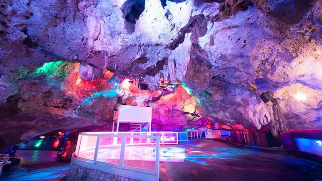 Imagine Punta Cana: The futuristic looking bar is inside a cave in the Dominican Republic.