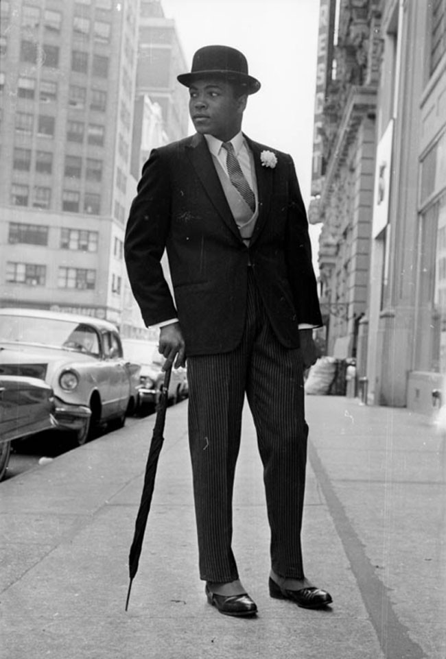 Muhammad Ali looking dapper.