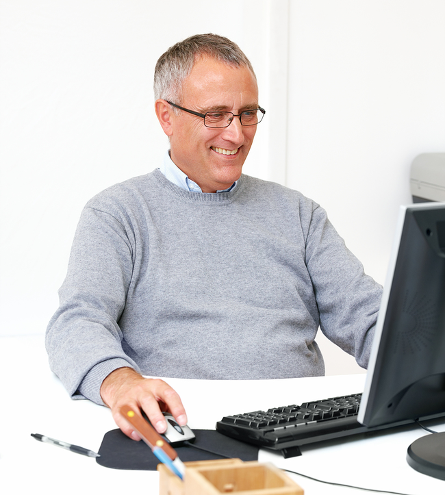 1.) Look at this guy, using his computer. It's awesome, right? Wrong! Using a computer can be damaging to your health. The screen brightness can cause eye strain and headaches. Some computers also contain toxins that cause neurological damage as well.