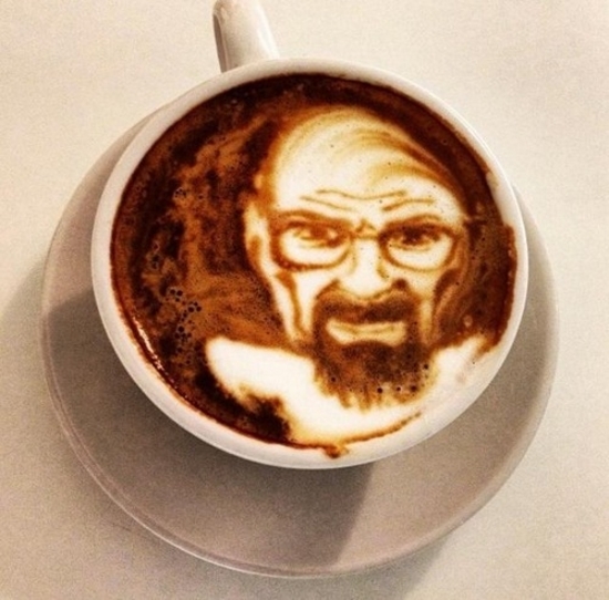 1.) Walter White enjoys lattes.