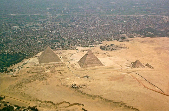 An 1884 scientific conference held in the city of Philadelphia featured a paper that theorized the pyramids were actually hills that were cut into pyramids.