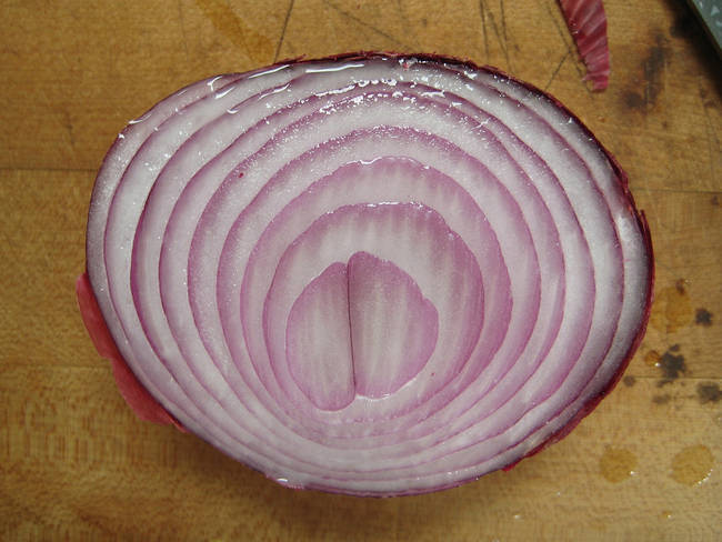 6.) Raw onion can get the gunk off your grill.