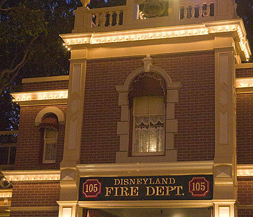 Near the entrance in Disneyland, above the Fire Dept. is Walt Disney's old private apartment. A custodial cast member went up there once to find the lamp turned on. She turned it off, only to have the light turn right back on by itself. Whether this is a ghostly wish from WD himself or not, the park has decided to keep the light on at night.