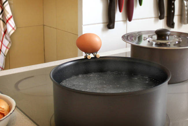 Likewise, this egg faces its greatest fear.