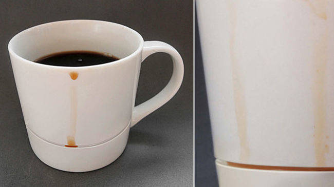 Finally! Whenever I drink coffee I feel like a child using a mug for the first time - this drip-catching mug should help me not make such a mess of myself.