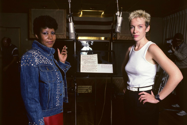 24. Aretha Franklin and Annie Lennox