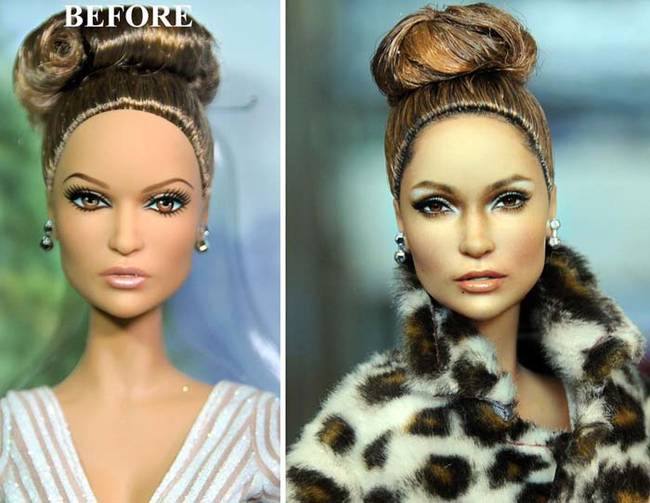 This Jennifer Lopez doll could be anyone. Cruz's makeover is undeniably recognizable.