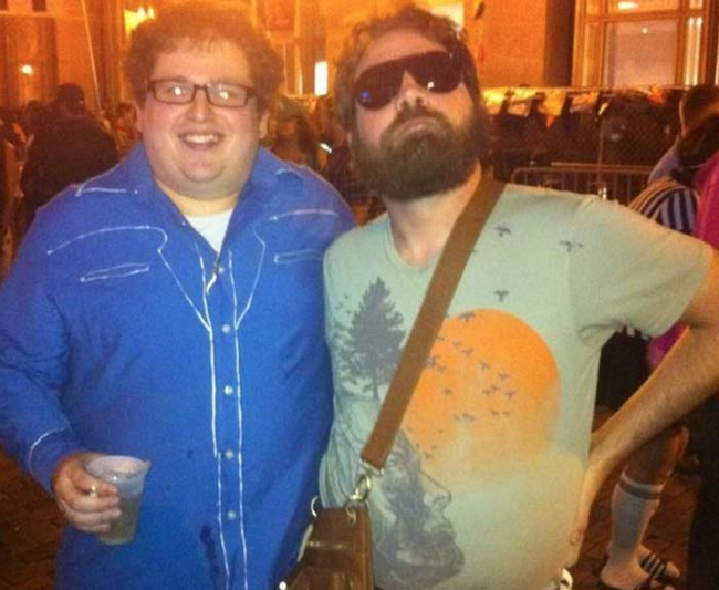 13.) Looks just like: Jonah Hill and Zach Galifianakis.