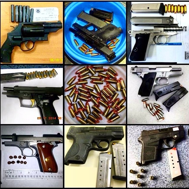 24. These are just a few of the 150+ loaded firearms discovered in carry-on (not checked) bags in June.