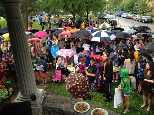 Everyone wanted to help Dylan make the memory of a lifetime, even in the pouring rain.