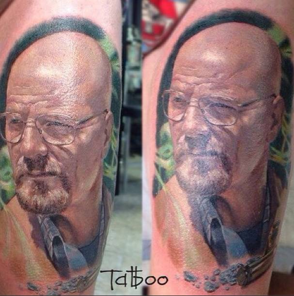 I'm not sure about getting meth tattooed on you, but the portraiture is incredible.