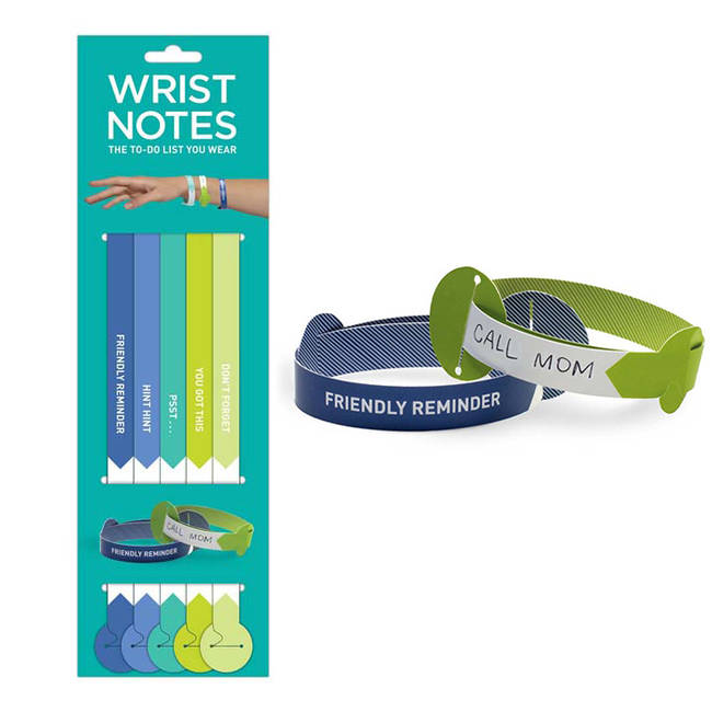 Wrist Reminder Notes, $6