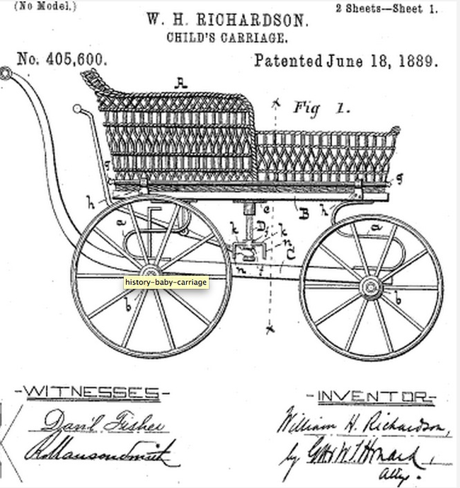 1889 (William Richardson's original 'child's carriage' patent)