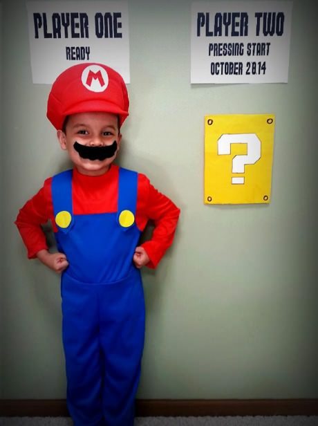 This Mario brother is waiting for his Luigi.