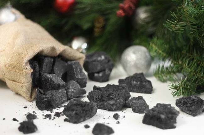 Here's how the coal will look when it's finished. Totally realistic, right?