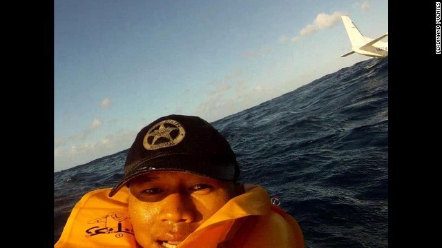 Surviving a plane crash is a one-of-a-kind selfie opportunity.