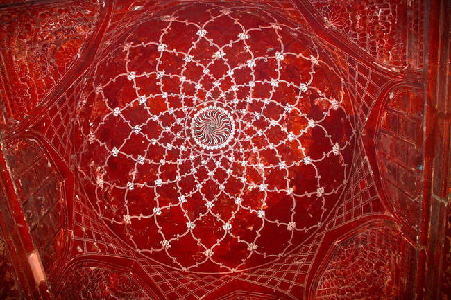 13.) Taj Mahal Mosque Ceiling