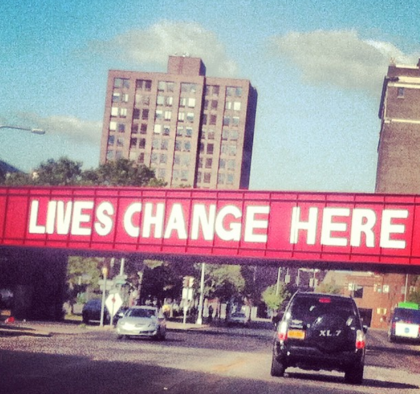 15.) Lives Change Here