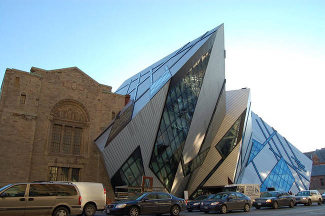 Royal Ontario Museum Crystal Building in Canada.